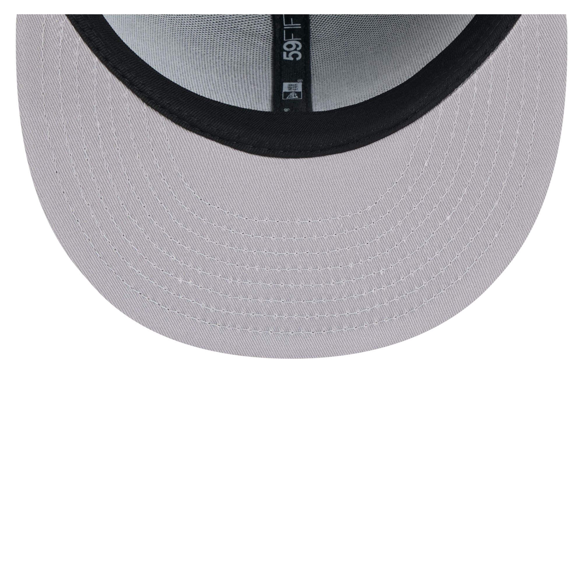 Casquette ajustée New Era 59FIFTY pour homme, noire et grise, logo Los Angeles Kings City, surpiqûres apparentes.