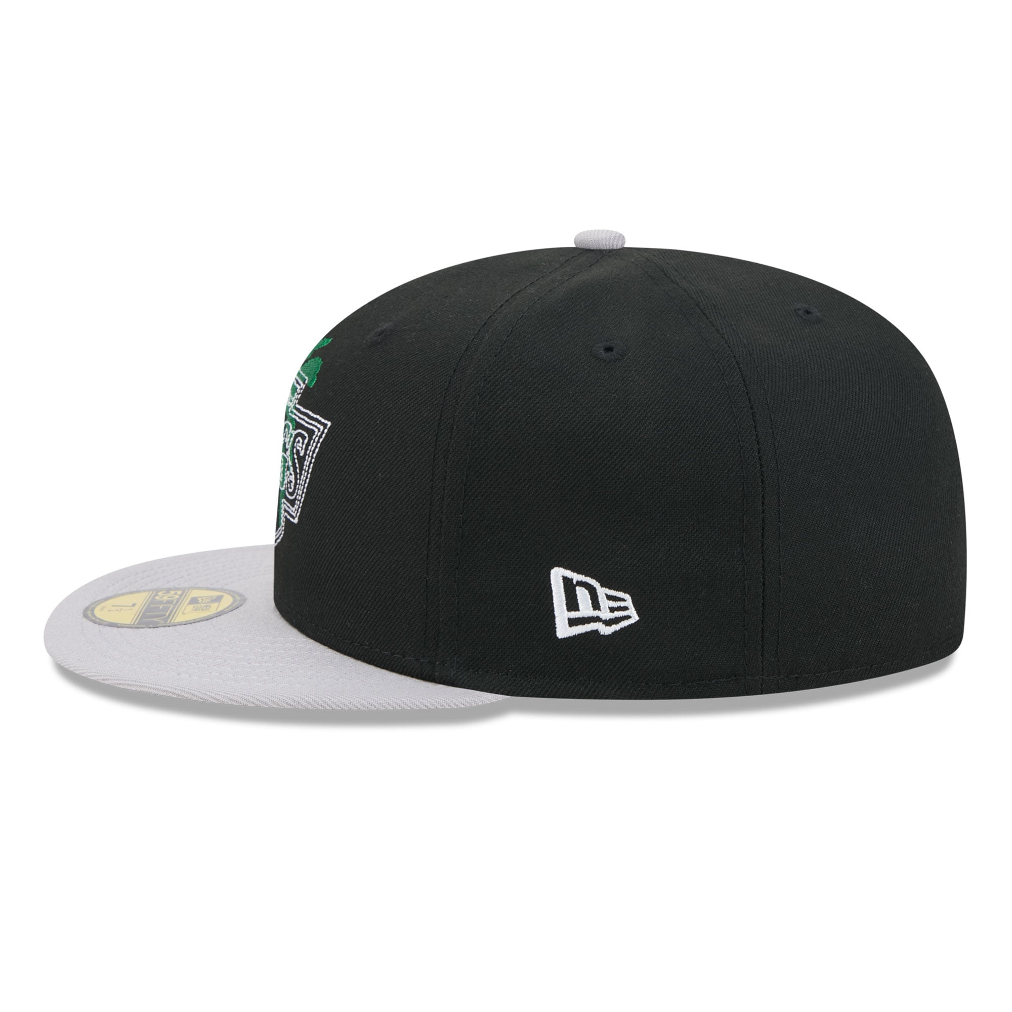 Casquette ajustée New Era 59FIFTY pour homme, noire et grise, logo Los Angeles Kings City, surpiqûres apparentes.