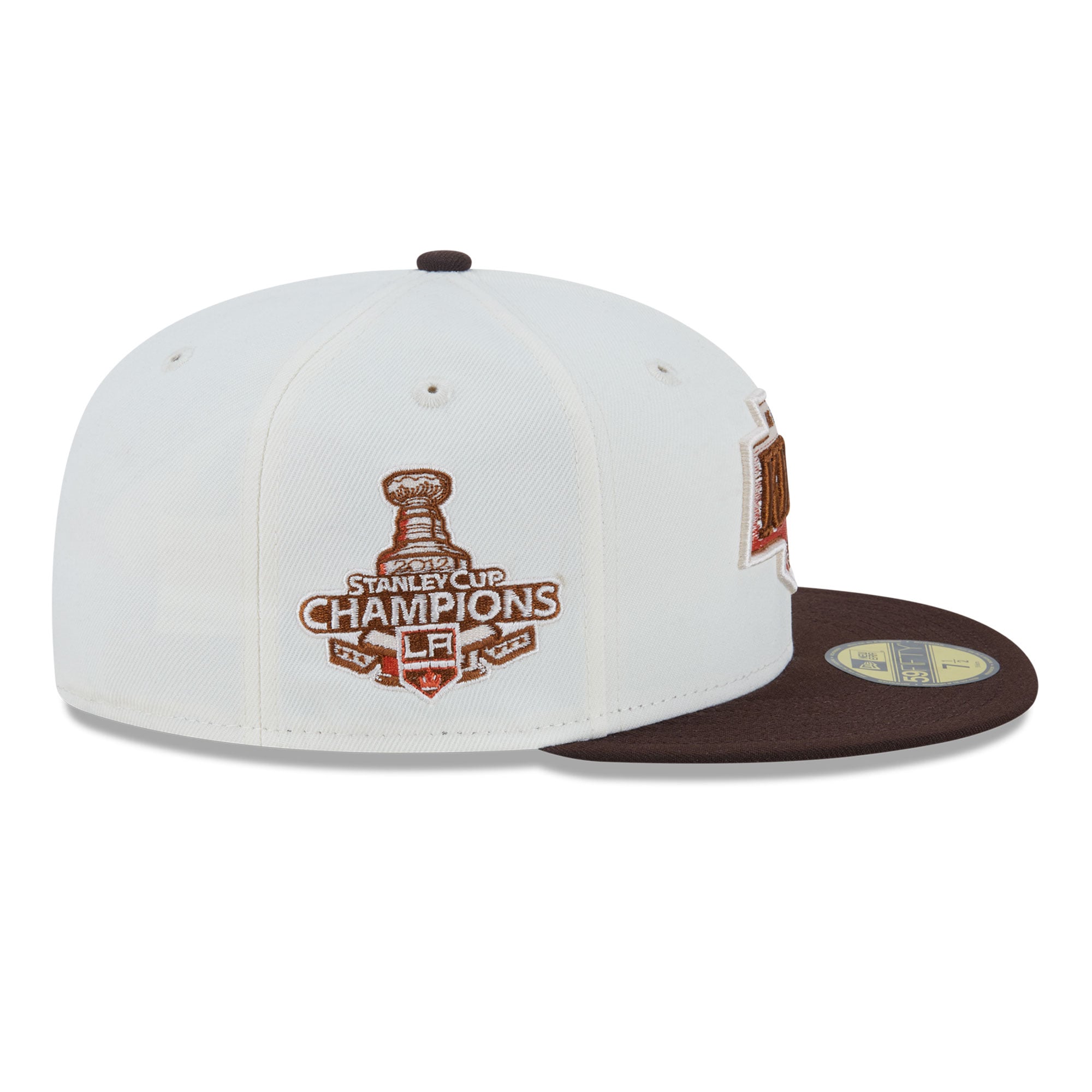 Casquette ajustée New Era 59FIFTY crème pour homme, Los Angeles Kings, motif citrouille épicée