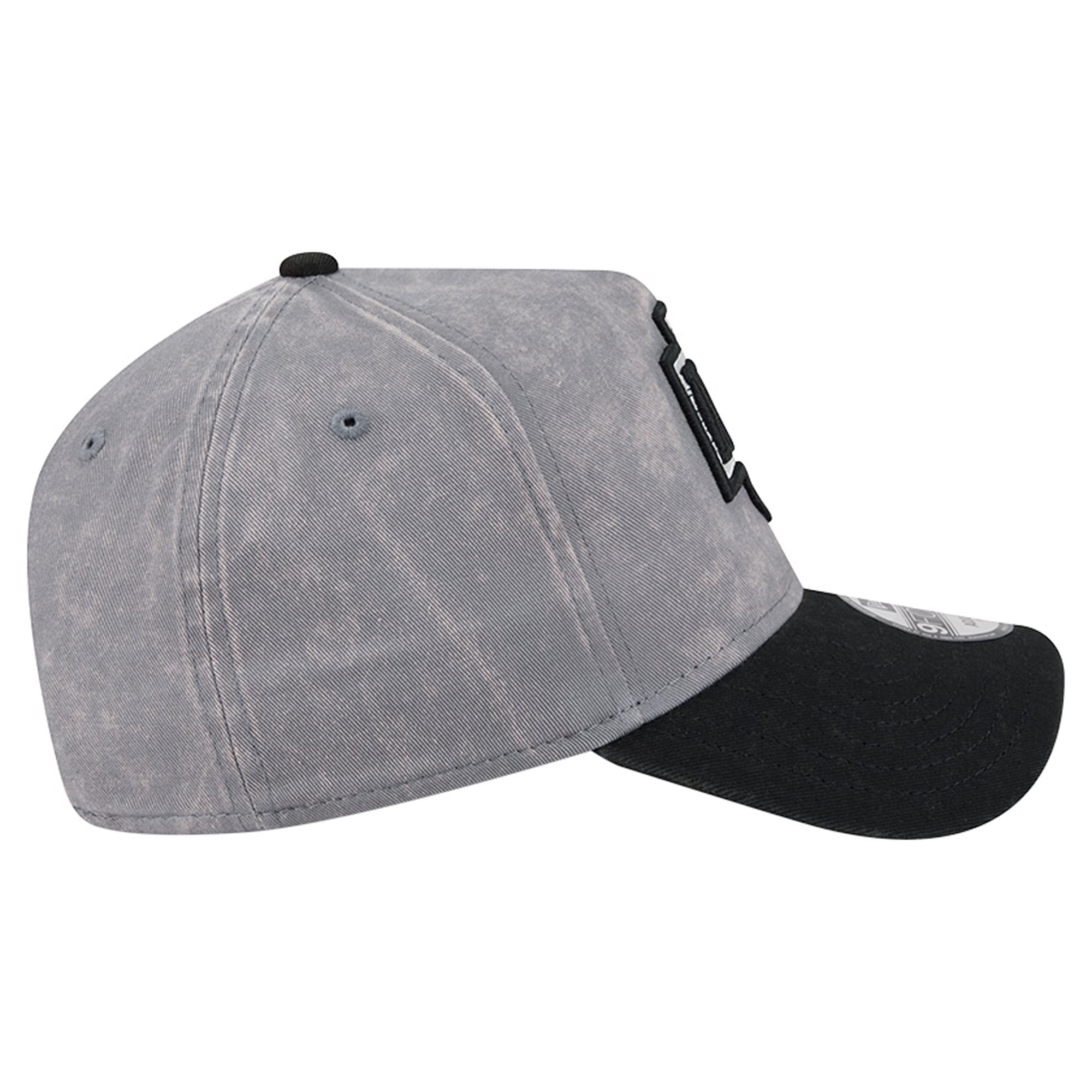 Men's New Era Gray/Black Los Angeles Kings Storm A-Frame 9FORTY Adjustable Hat