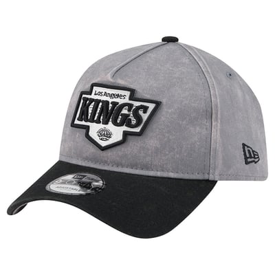 Los Angeles Kings New Era Storm A-Frame 9FORTY Adjustable Hat - Gray/Black