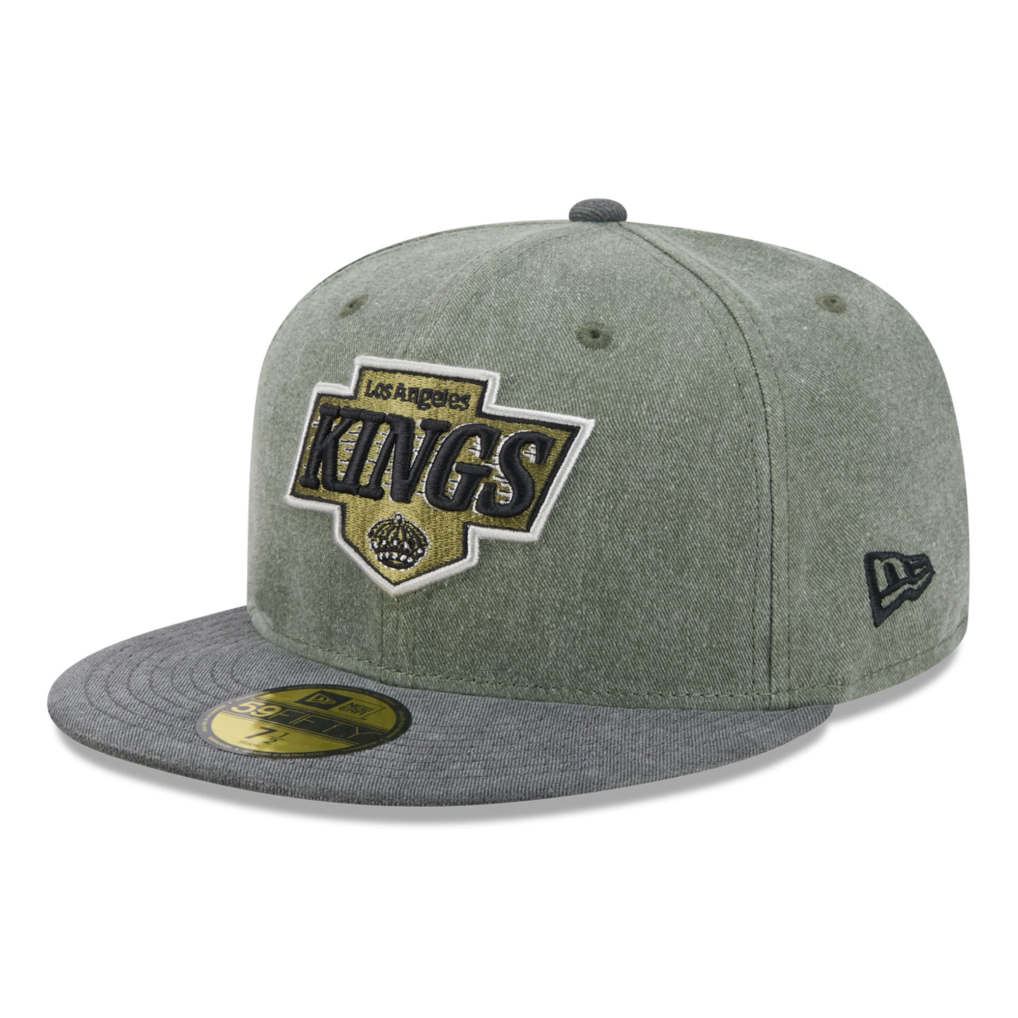 Casquette ajustée New Era 59FIFTY pour homme, olive/noir, Los Angeles Kings Roll Call