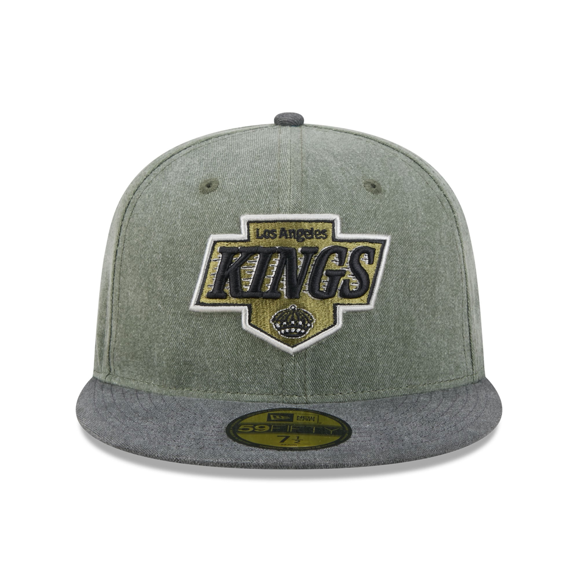 Casquette ajustée New Era 59FIFTY pour homme, olive/noir, Los Angeles Kings Roll Call