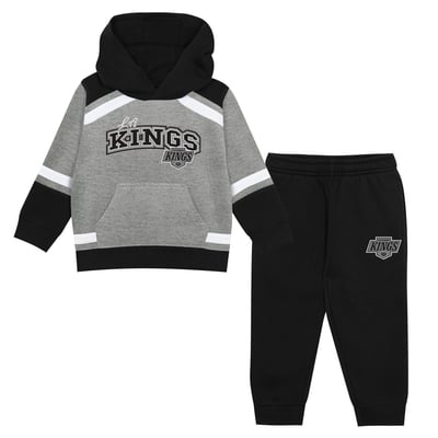 Los Angeles Kings Outerstuff Toddler Ice Explorer Hoodie & Pants Set - Gray/Black