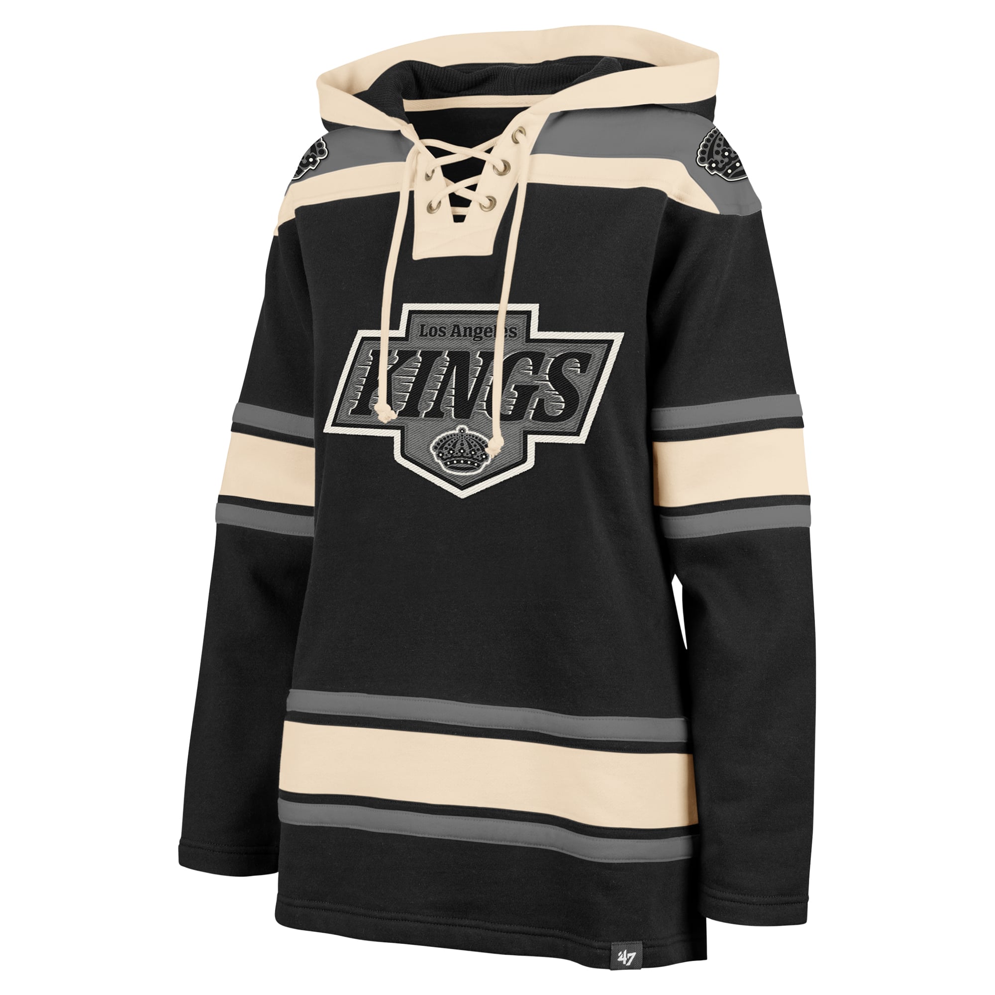 Sweat à capuche noir '47 Los Angeles Kings Superior Lacer pour femme