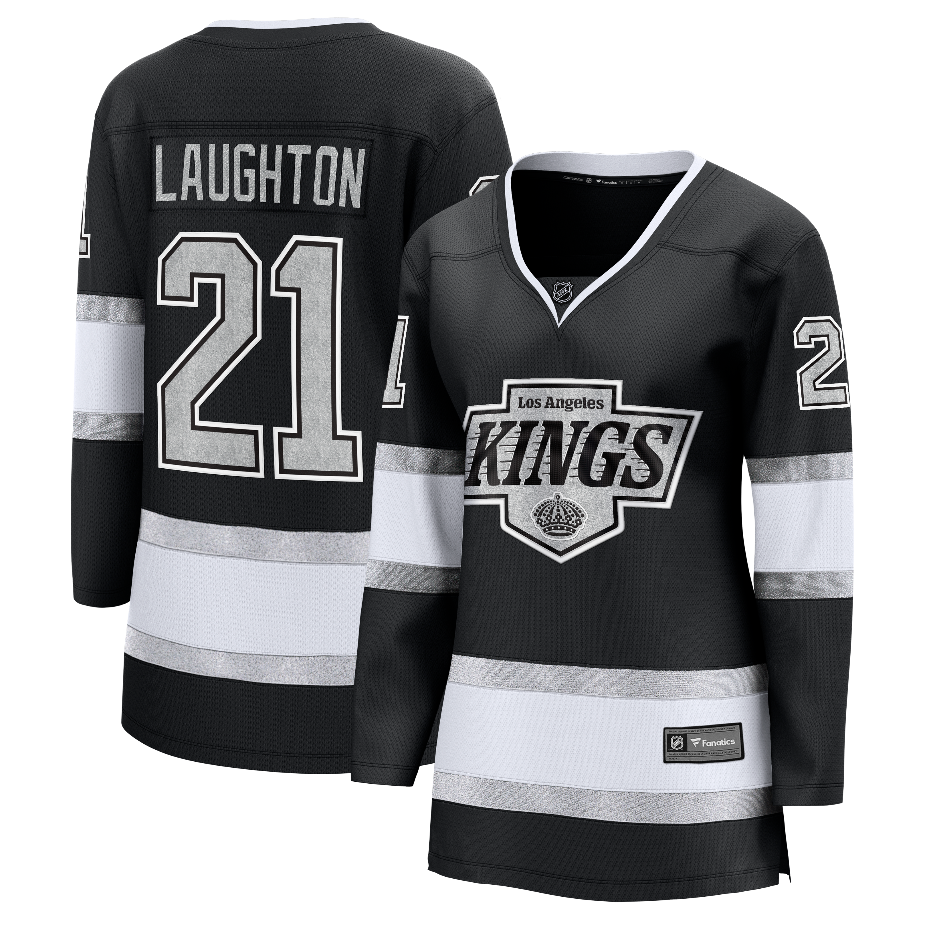 Women's Fanatics Scott Laughton Black Los Angeles Kings Home Breakaway Jersey