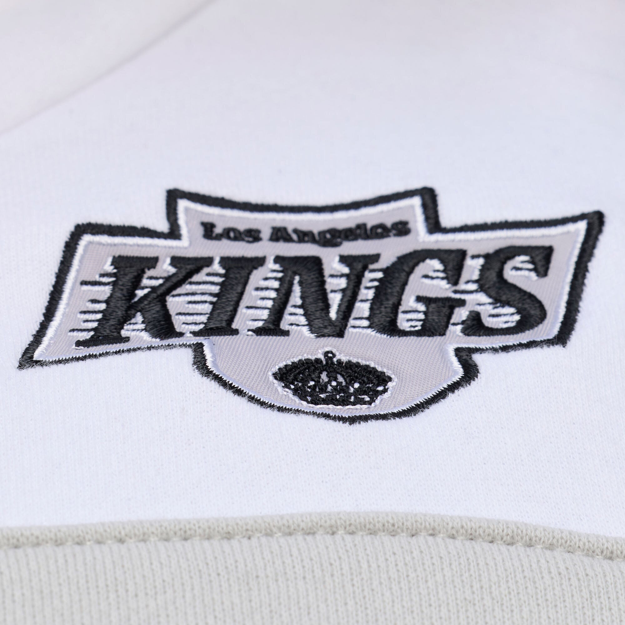Women's Mitchell & Ness  White/Black Los Angeles Kings Head Coach Hoodie