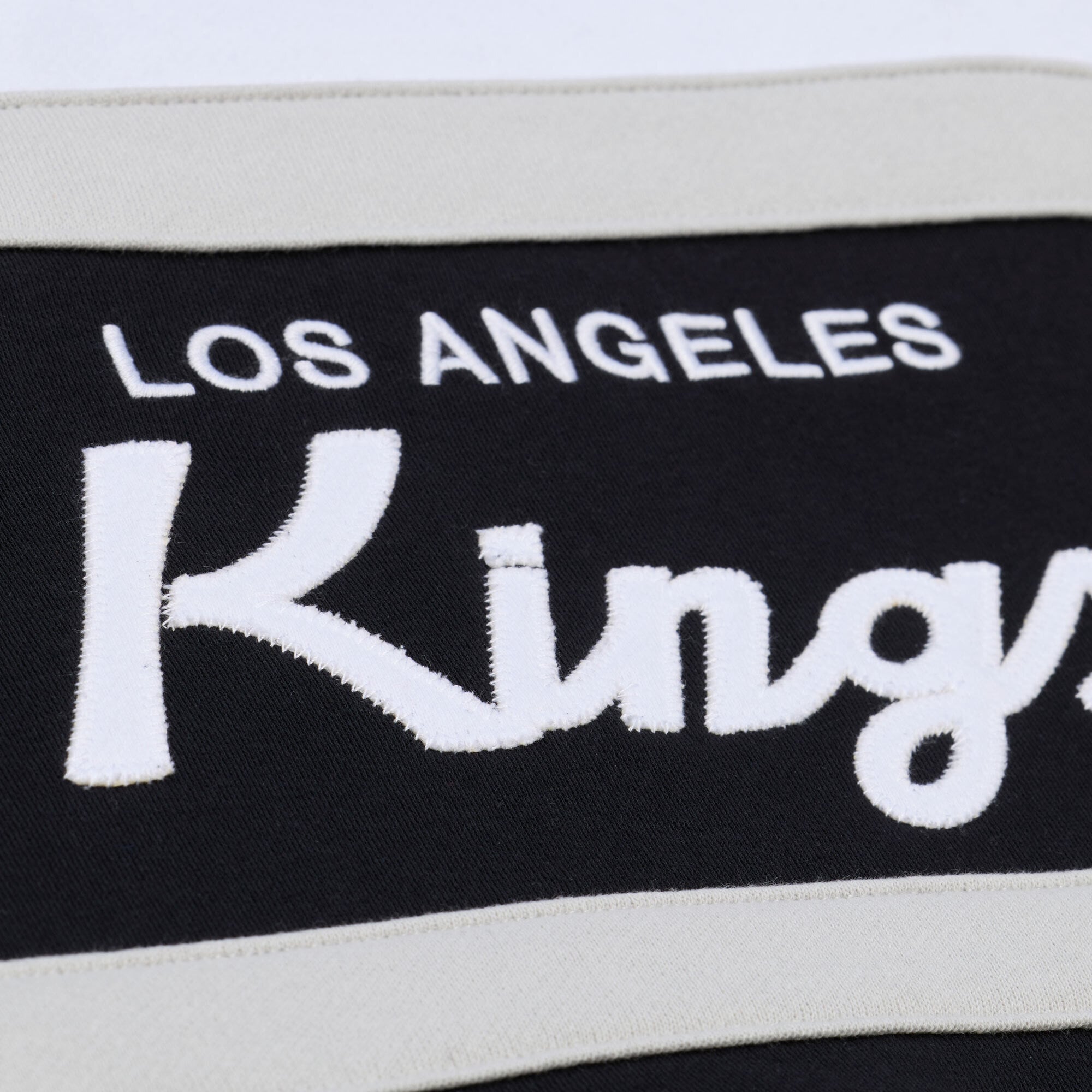 Women's Mitchell & Ness  White/Black Los Angeles Kings Head Coach Hoodie