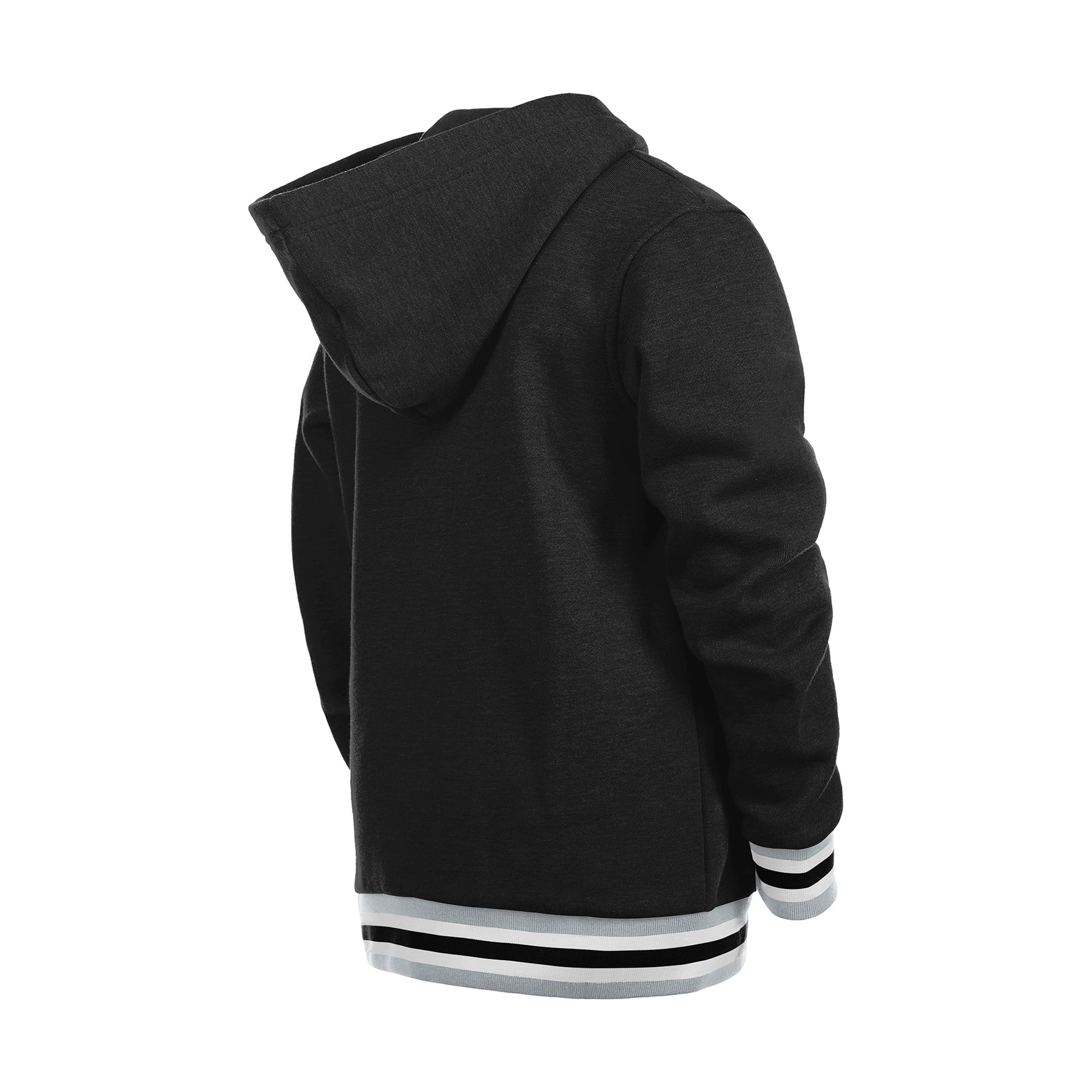 Sweat à capuche New Era noir Los Angeles Kings pour jeunes, finitions en maille.