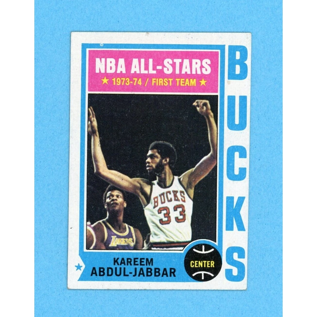 1974-75 Topps #1 Kareem Abdul-Jabbar Milwaukee Bucks Basketball 