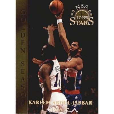 1996 Topps Stars Members Only Parallel #51 Kareem Abdul-Jabbar GS