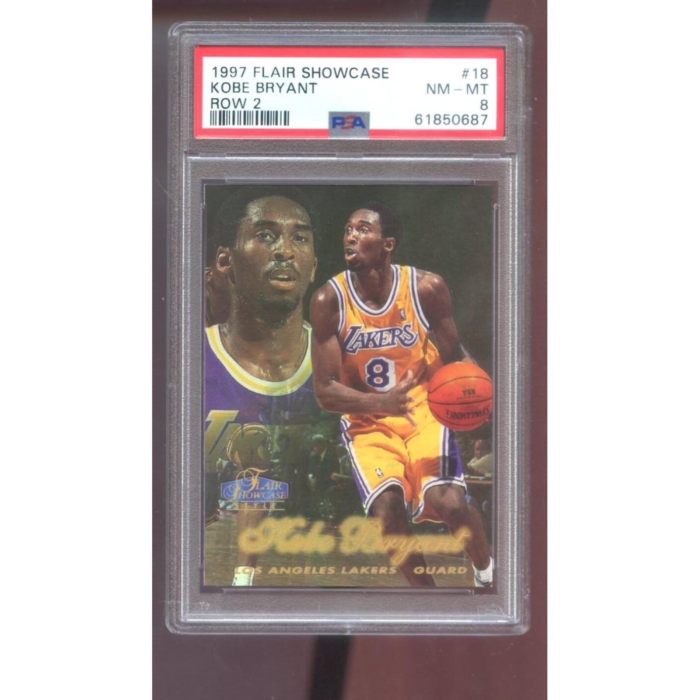 Kobe Bryant 1997 Flair Showcase Card