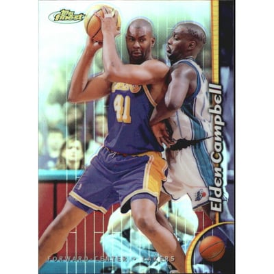 1998-99 Finest No Protectors Refractors #141 Elden Campbell