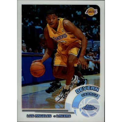 2002-03 Topps Chrome Refractors White Border #117 Devean George