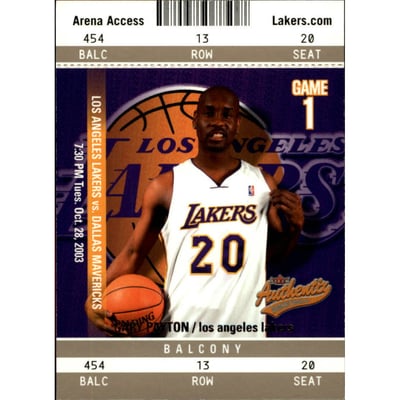 2003-04 Fleer Authentix Balcony #11 Gary Payton