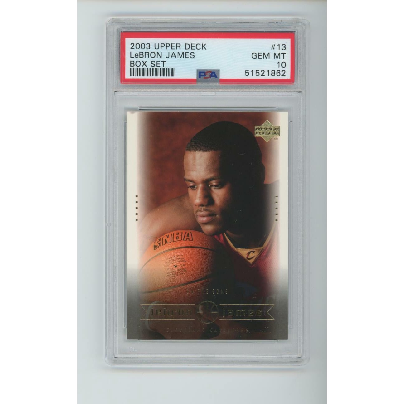 2003 Upper Deck Box Set #13 Lebron James ROOKIE RC GEM MINT PSA 10 