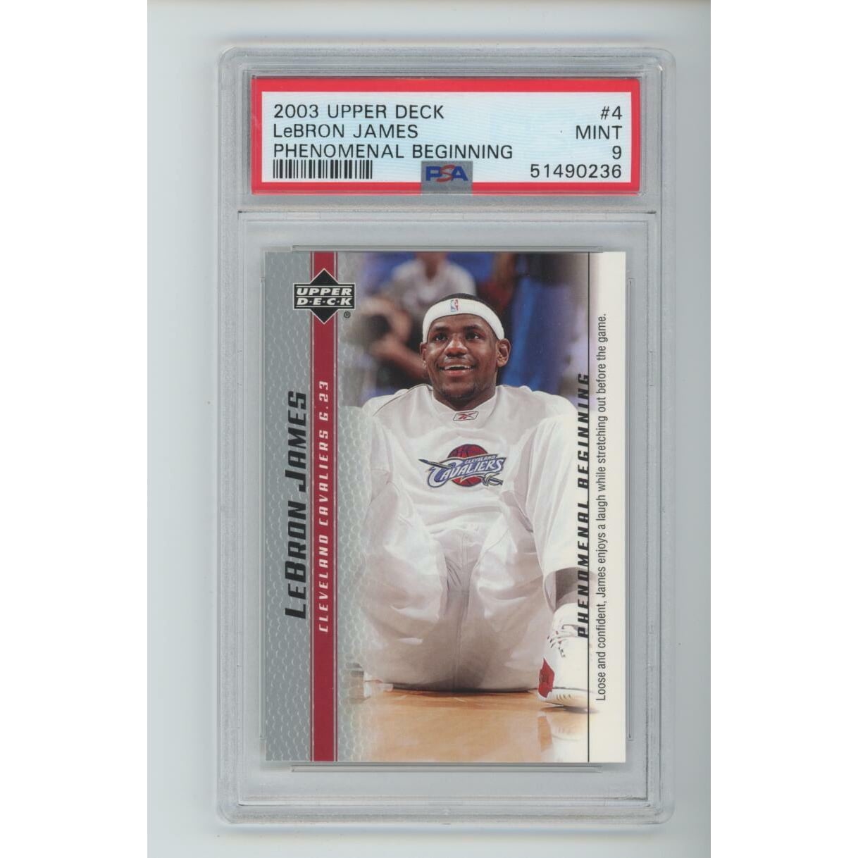 2003 Upper Deck Phenomenal Beginning #4 Lebron James ROOKIE RC PSA 