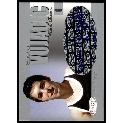 2004 SAGE Autographs Silver #A36 Sasha Vujacic/150