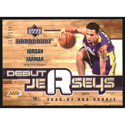 2006-07 Upper Deck Hardcourt Debut Jerseys #JF Jordan Farmar