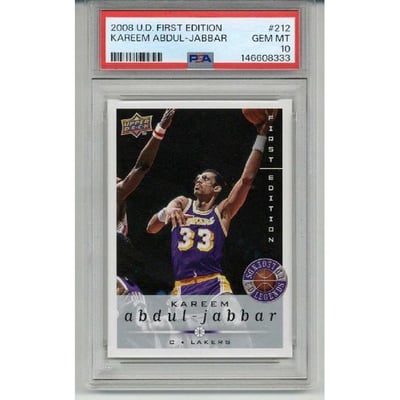 Kareem Abdul-Jabbar Memorabilia, Autographed Kareem Abdul-Jabbar 