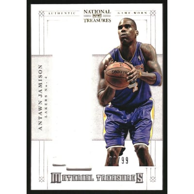 2012-13 Panini National Treasures Material Treasures #58 Antawn Jamison/99