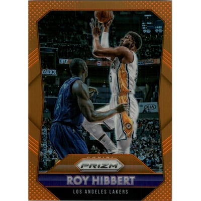 2015-16 Panini Prizm Prizms Orange #162 Roy Hibbert