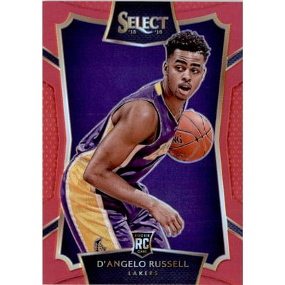 2015-16 Select Concourse Prizms Red #62 D'Angelo Russell