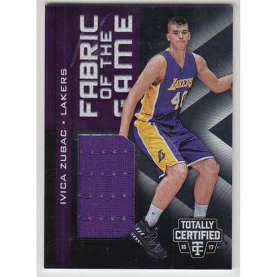 2016-17 Totally Certified Fabric of the Game Rookie Jerseys #24 Ivica Zubac