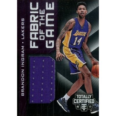 2016-17 Totally Certified Fabric of the Game Rookie Jerseys #5 Brandon Ingram