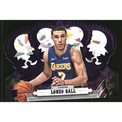2017-18 Crown Royale Crystal Purple #19 Lonzo Ball