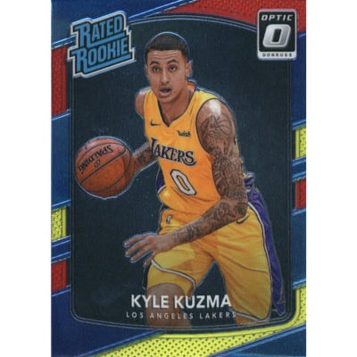 2017-18 Donruss Optic Mega Box Rated Rookie Red Yellow #174 Kyle Kuzma RR