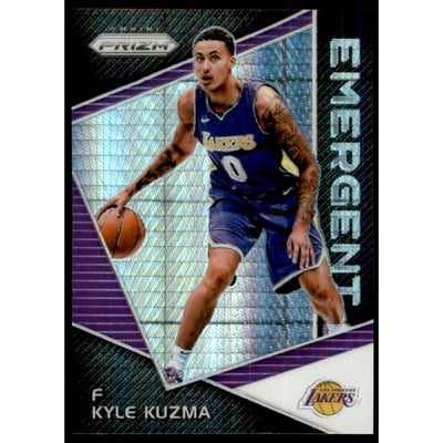 2017-18 Panini Prizm Emergent Prizms Hyper #23 Kyle Kuzma