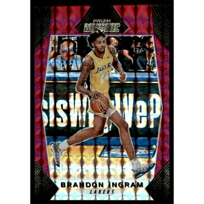 2017-18 Panini Prizm Mosaic Purple #43 Brandon Ingram