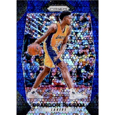 2017-18 Panini Prizm Prizms Fast Break Blue #284 Brandon Ingram