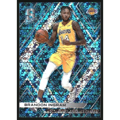 2017-18 Panini Spectra Neon Blue #38 Brandon Ingram