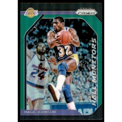 2018-19 Panini Prizm Hall Monitors Prizms Green #1 Magic Johnson