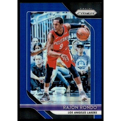 2018-19 Panini Prizm Prizms Blue #36 Rajon Rondo