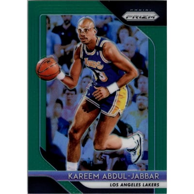 2018-19 Panini Prizm Prizms Green #115 Kareem Abdul-Jabbar