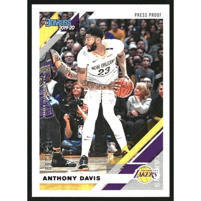2019-20 Donruss Press Proof Purple #80 Anthony Davis