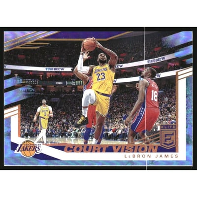 2019-20 Elite Court Vision #8 LeBron James