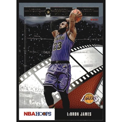 2019-20 Hoops Lights Camera Action Winter #20 LeBron James