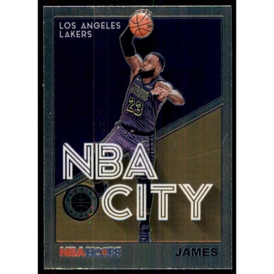 2019-20 Hoops Premium Stock NBA City #27 LeBron James