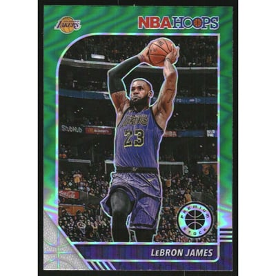 2019-20 Hoops Premium Stock Prizms Green #87 LeBron James