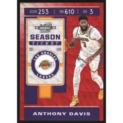 2019-20 Panini Contenders Optic Red Wave #63 Anthony Davis