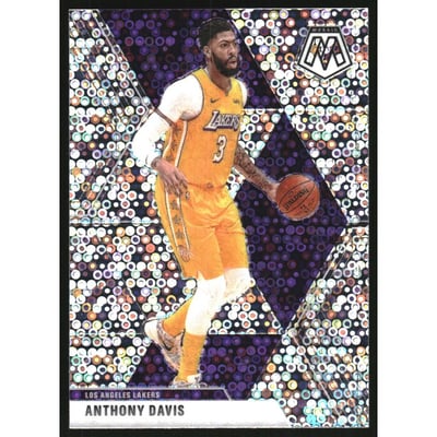 2019-20 Panini Mosaic Mosaic Fast Break Silver #18 Anthony Davis