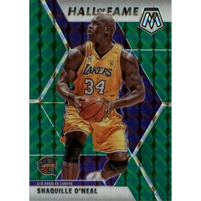 2019-20 Panini Mosaic Mosaic Green #281 Shaquille O'Neal HOF