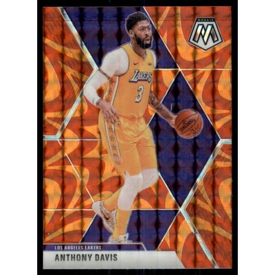 2019-20 Panini Mosaic Mosaic Orange Reactive #18 Anthony Davis
