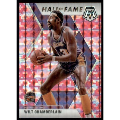2019-20 Panini Mosaic Mosaic Pink Camo #285 Wilt Chamberlain HOF
