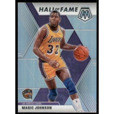 2019-20 Panini Mosaic Silver #291 Magic Johnson HOF