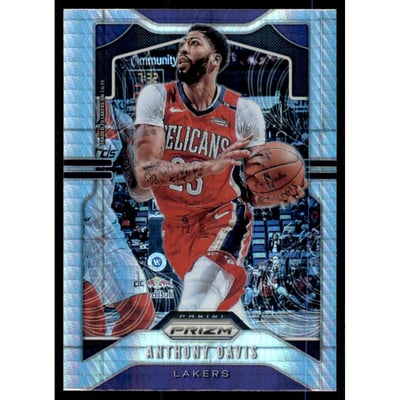 2019-20 Panini Prizm Prizms Hyper #222 Anthony Davis
